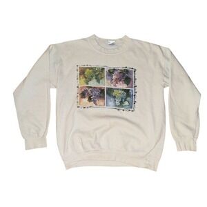 Vintage‎ Cape Cod Nature Art Graphic Sweatshirt grape winery M Pullover crewneck